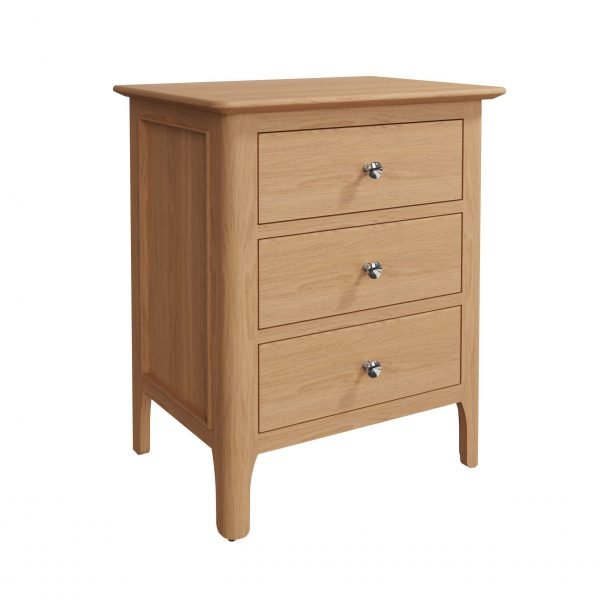 Katarina Oak Extra Large Bedside Table angle scaled