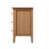 Katarina Oak Extra Large Bedside Table side scaled