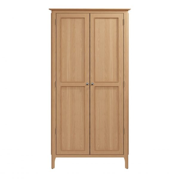 Katarina Oak Full Hanging Wardrobe front scaled