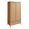 Katarina Oak Large 2 Door Wardrobe angle scaled