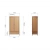 Katarina Oak Large 2 Door Wardrobe dims scaled