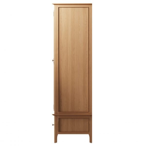 Katarina Oak Large 3 Door Wardrobe Side scaled