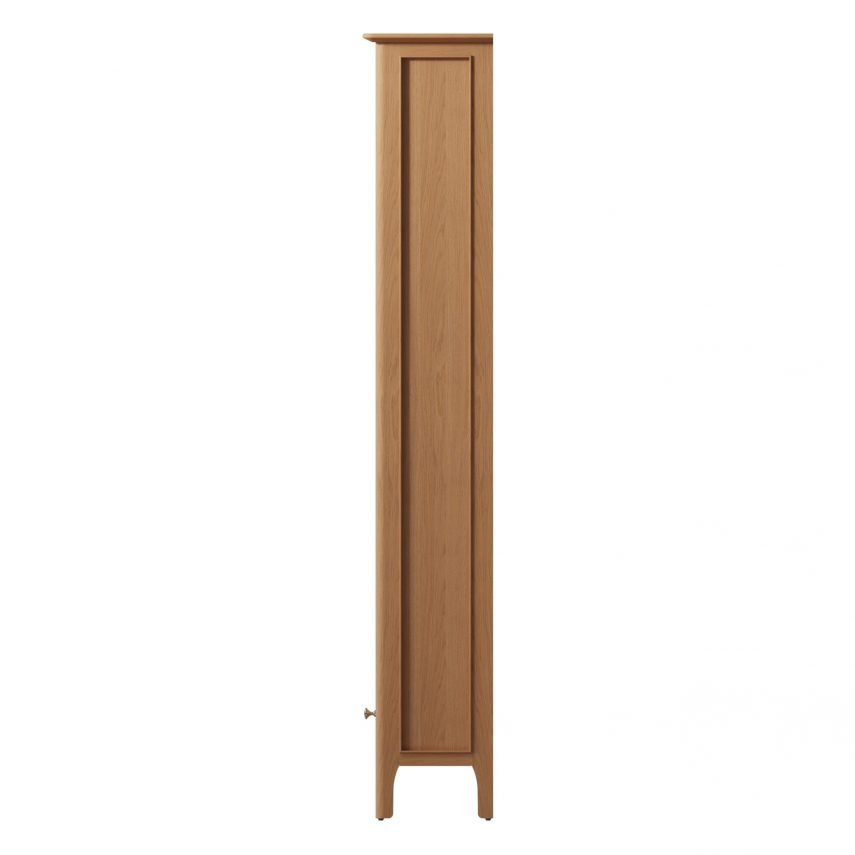 Katarina Oak Large Bookcase side scaled