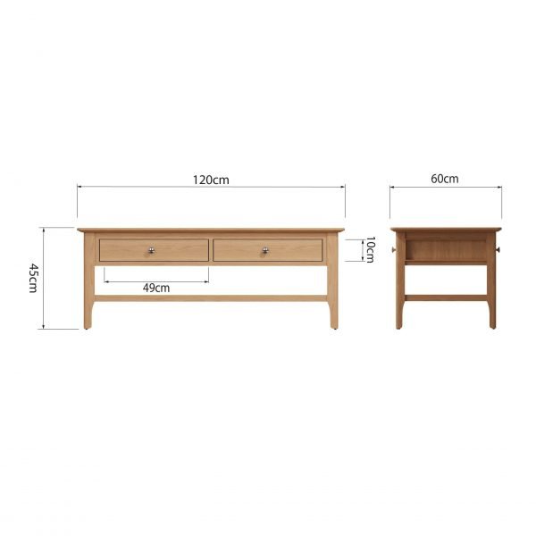 Katarina Oak Large Coffee Table dims scaled