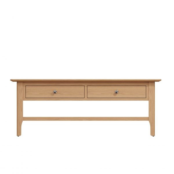 Katarina Oak Large Coffee Table front scaled