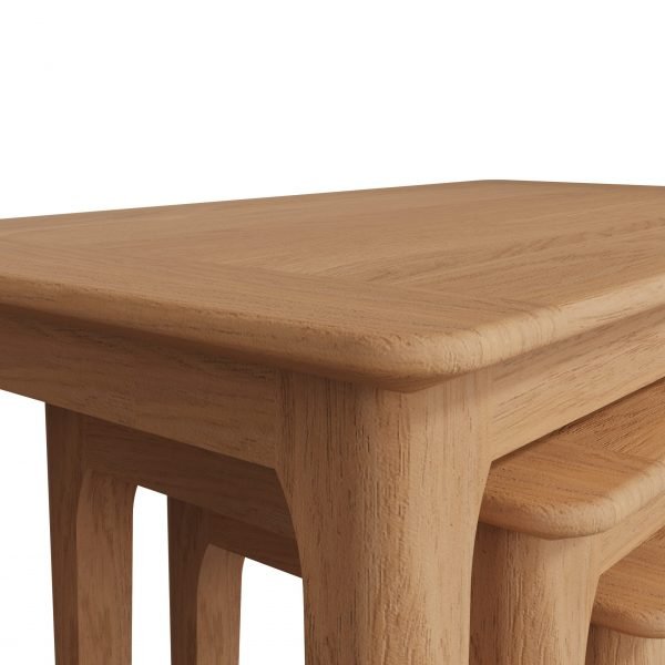 Katarina Oak Nest of 3 Tables close scaled