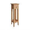 Katarina Oak Plant Stand Lamp Table angle scaled