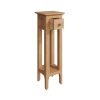 Katarina Oak Plant Stand Lamp Table open scaled
