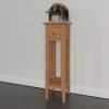 Katarina Oak Plant Stand Lamp Table scaled