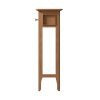 Katarina Oak Plant Stand Lamp Table side scaled