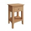 Katarina Oak Side Lamp Table angle scaled