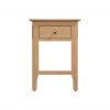 Katarina Oak Side Lamp Table front scaled