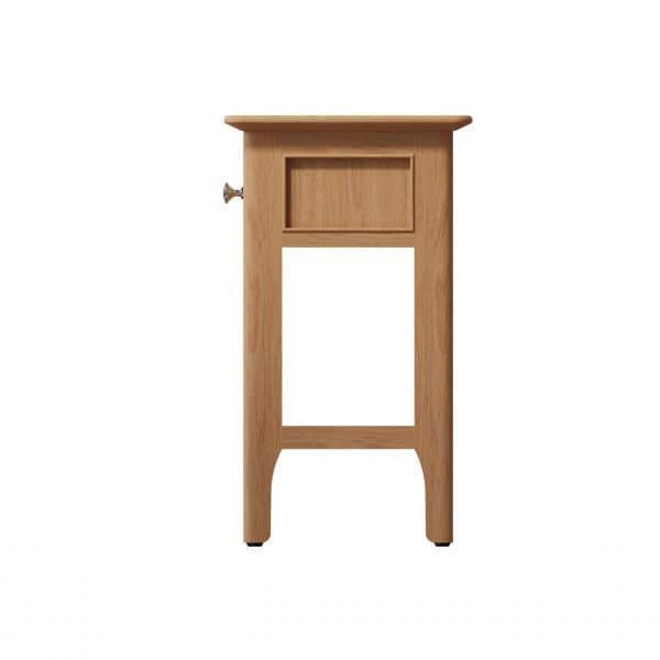 Katarina Oak Side Lamp Table side scaled