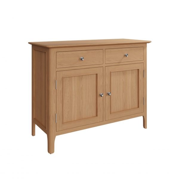 Katarina Oak Sideboard angle scaled