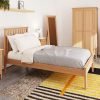 Katarina Oak Single Slatted Bed scaled