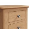 Katarina Oak Small Bedside table close scaled