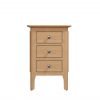 Katarina Oak Small Bedside table front scaled