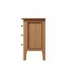 Katarina Oak Small Bedside table side scaled