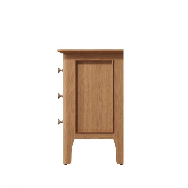 Katarina Oak Small Bedside table side scaled