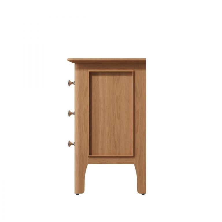Katarina Oak Small Bedside table side scaled