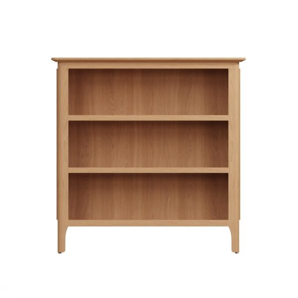 Katarina Oak Small Bookcase front scaled