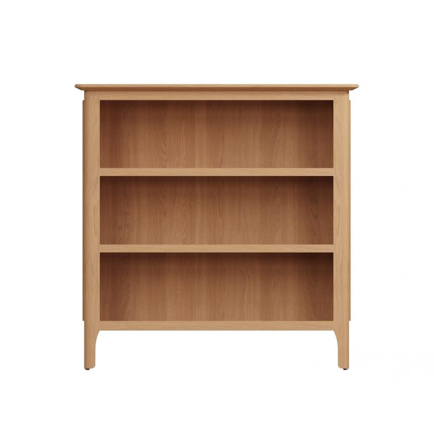Katarina Oak Small Bookcase front scaled