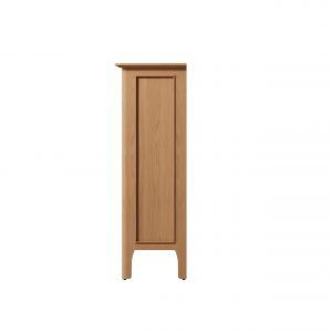 Katarina Oak Small Bookcase side scaled