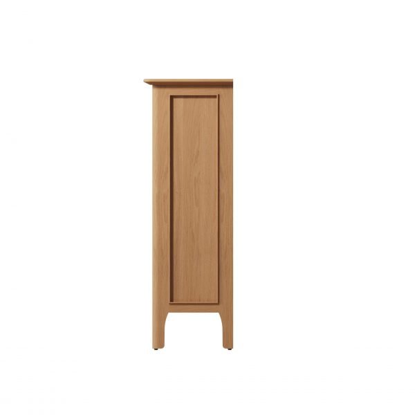 Katarina Oak Small Bookcase side scaled