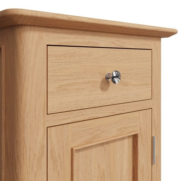 Katarina Oak Small Cupboard close scaled