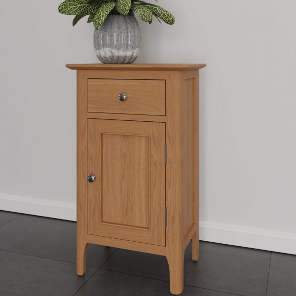 Katarina Oak Small Cupboard scaled