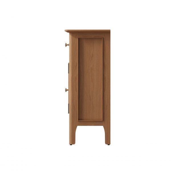 Katarina Oak Small Cupboard side scaled