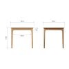 Katarina Oak Small Fixed Top Dining Table dims scaled