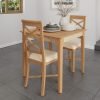 Katarina Oak Small Fixed Top Dining Table scaled