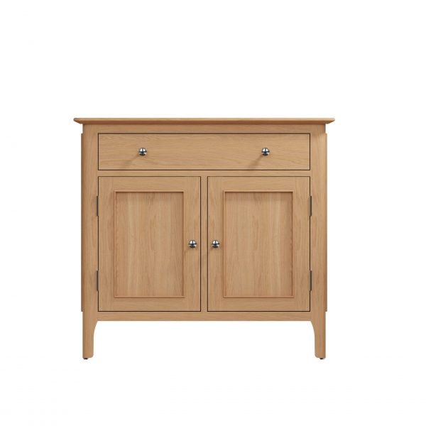 Katarina Oak Small Sideboard front scaled