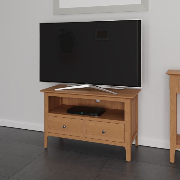 Katarina Oak TV Cabinet scaled