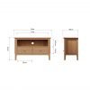 Katarina Oak TV Cabinet dims scaled