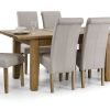 astoria extending oak table 6 rio chairs1