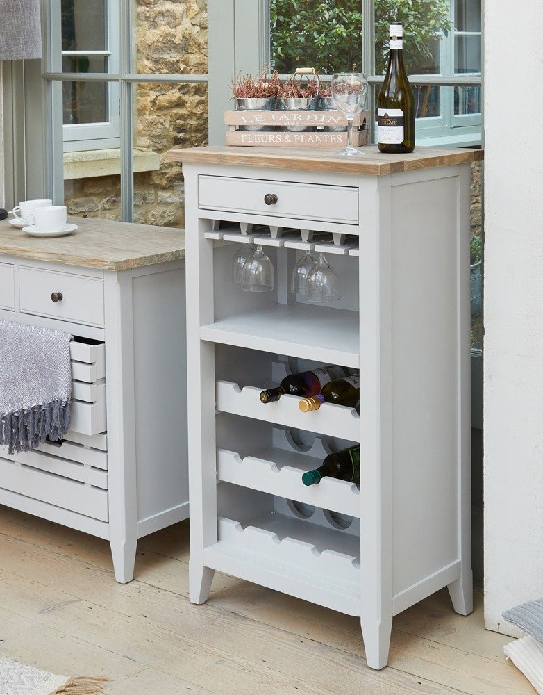 Signature Wine Rack / Glass Storage Only Oak Furniture