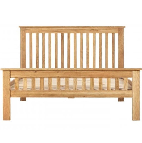 Edmonton Compact 4ft 6 Double Bed Only Oak Furniture Free Delivery