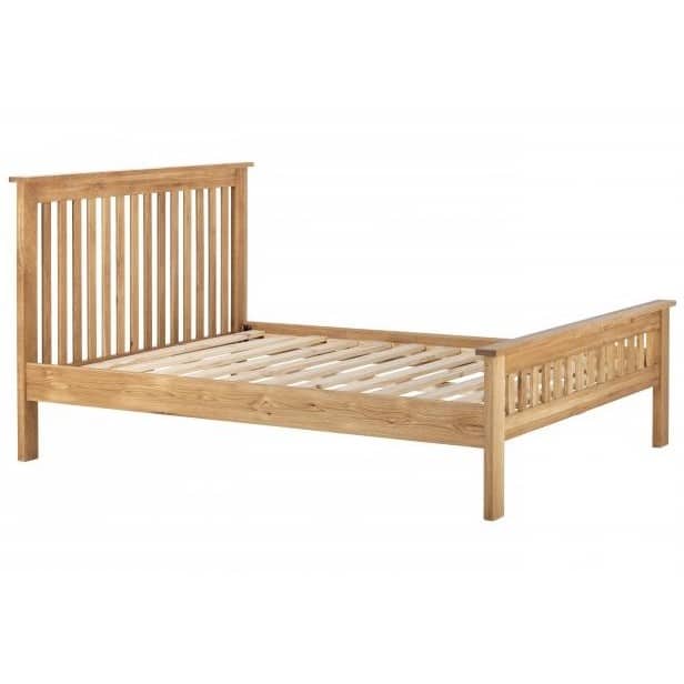 Edmonton Compact 5ft King Size Bed Only Oak Furniture Free Delivery