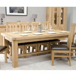 Bordeaux Oak Extending Dining Table 6 10 Seat Set Only Oak Furniture