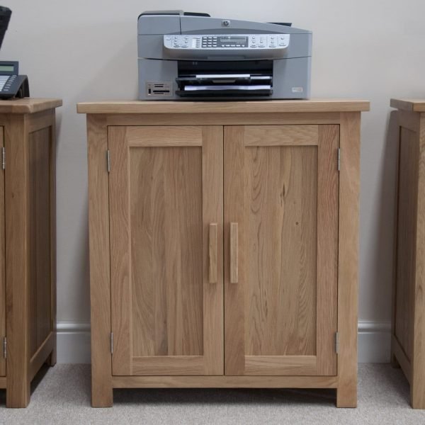OPUPC OpusPrinterOccasionalCabinet2 HomeOffice OakHandles