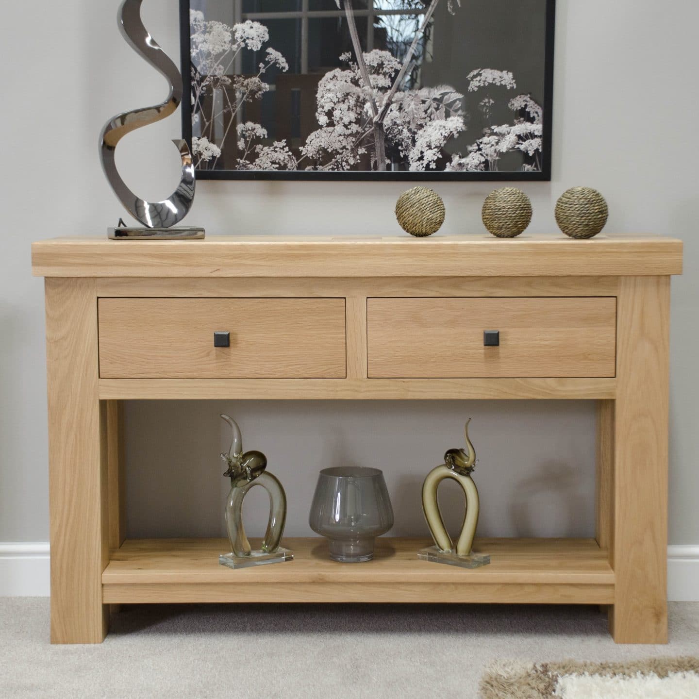 Bordeaux Oak Console Table Only Oak Furniture Sale On Now