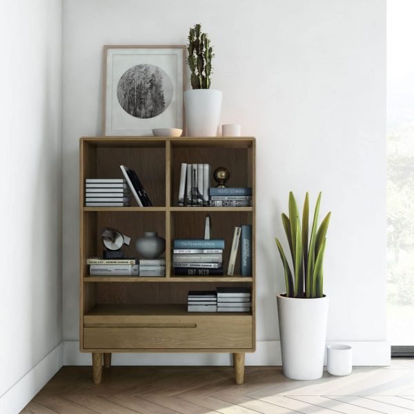 Scandic Oak Small Bookcase