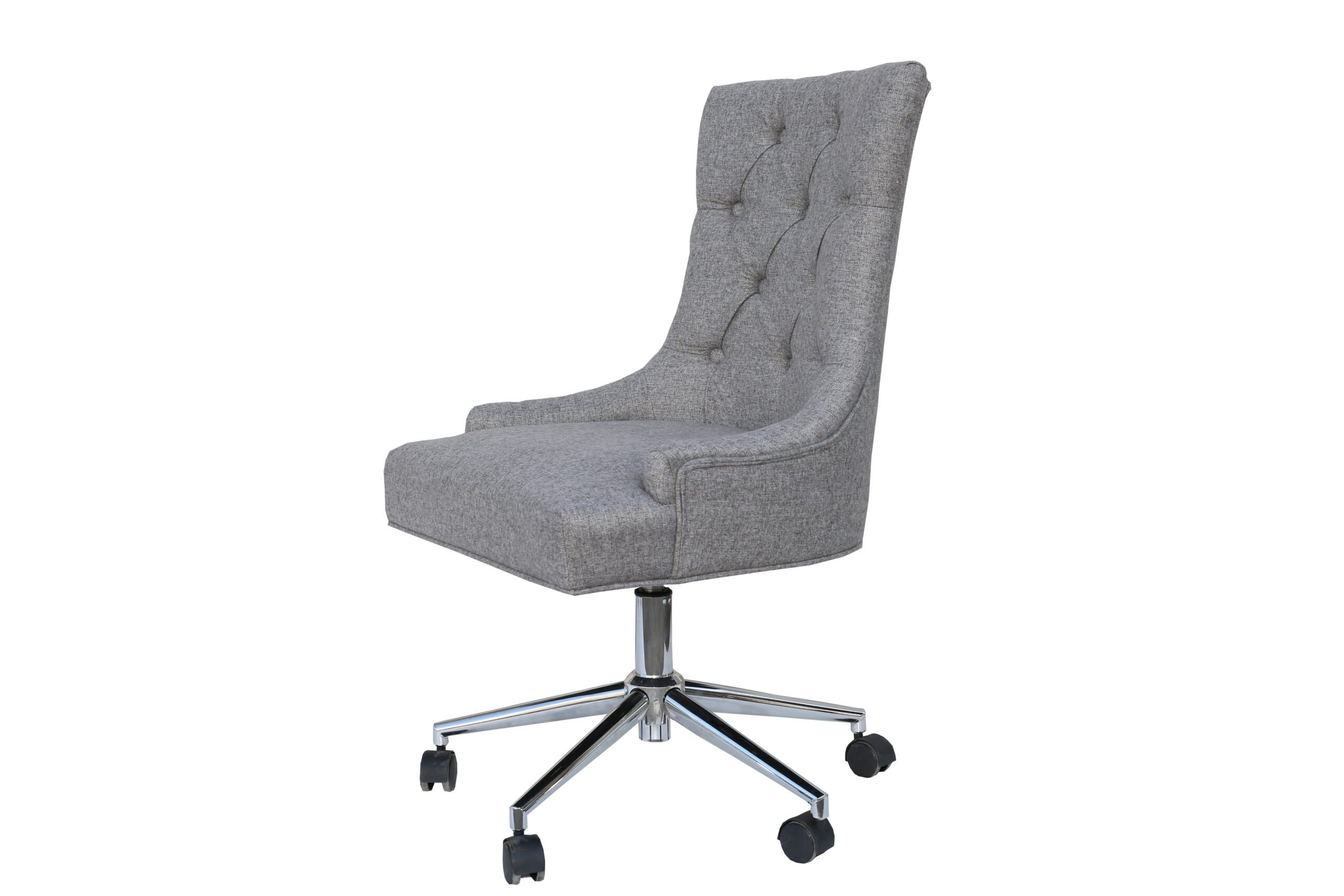 Grey Button Backed Office Chair Only Oak Furniture Buy Now