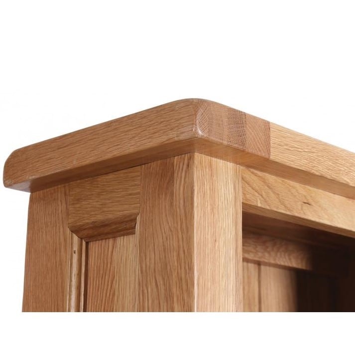 Edmonton Premium Oak CD DVD Bookcase 0 Finance Available