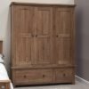 RUSTW RusticTripleWardrobe
