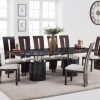 adeline 260cm black marble dining table with valencie chairs wr1