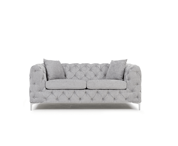 alegra grey plush 2 seater sofa pt32633 wb1