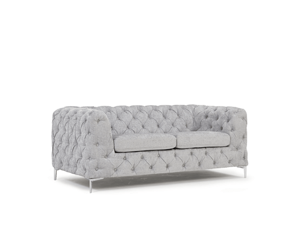 alegra grey plush 2 seater sofa pt32633 wb3